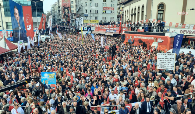 CHP'nin "Millet İradesine Sahip Çıkıyor" mitingi... Özel'den Cumhurbaşkanı Erdoğan'a: Arkadaşlarımız masumdur, senin bu savcın iftiracının tekidir