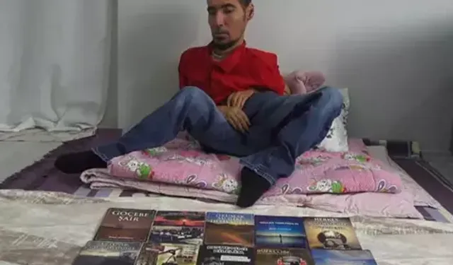 El ve ayaklarını kullanamıyor ama 16 yılda 20 kitabı çıktı