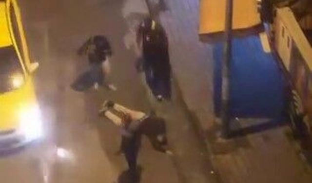 Laf attığı kişiler tarafından böyle darp edildi…