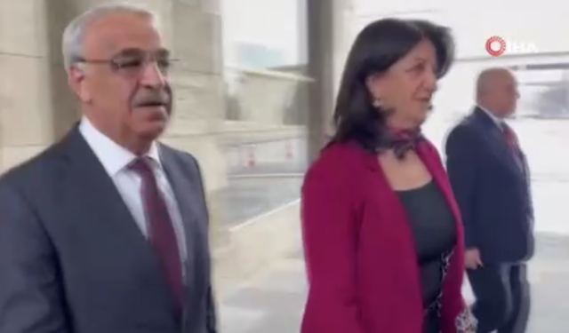 DEM Parti İmralı heyeti TBMM Başkanı Kurtulmuş ile görüştü