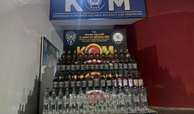 Yılbaşı öncesi Adana'da 2 bin litre sahte etil alkol ele geçirildi