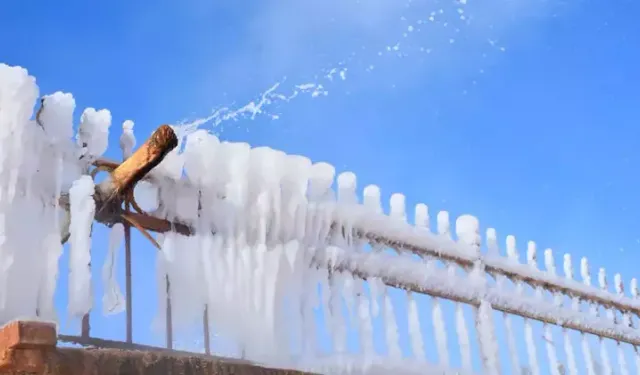 45 derecelik suyun anlık buza dönüştüğü nokta; Altınkale