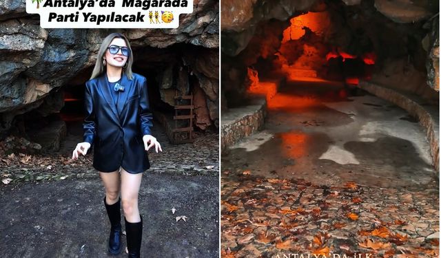 Tarihi Karataş Mağarası’nda tekno parti tartışma yarattı