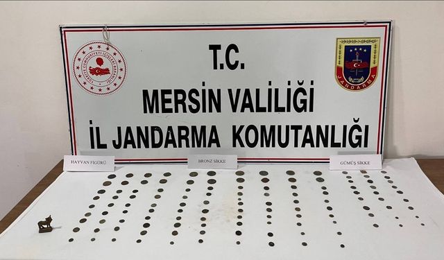 Mersin'de define arayan şahıs jandarmaya yakalandı