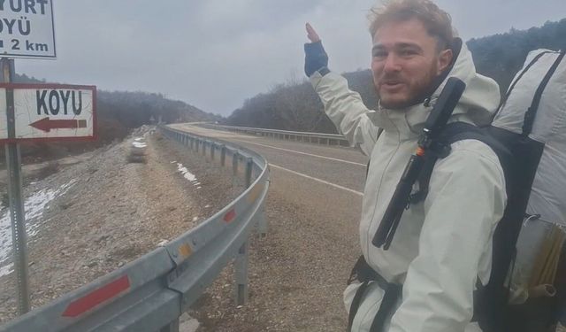 Japonya'ya ulaşmak için Almanya’dan yola çıkan gezgin 6 aydır yürüyor