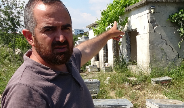 Kamera şüphelinin fotoğrafını çekti: Arılığa giren şahıs, kameraya zarar verdi