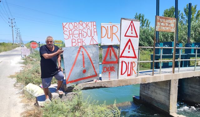 Kazaların adresinde vatandaşın ilginç çözümü