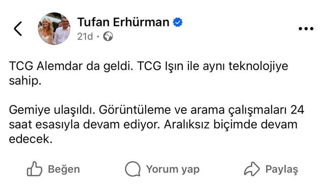 KKTC Cumhurbaşkanı Erhürman: Gemiye ulaşıldı