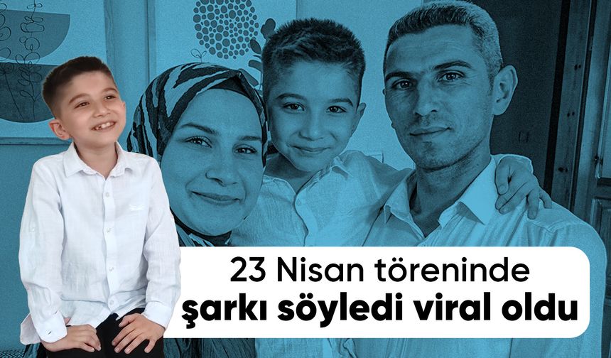 23 Nisan töreninde şarkı söyledi viral oldu