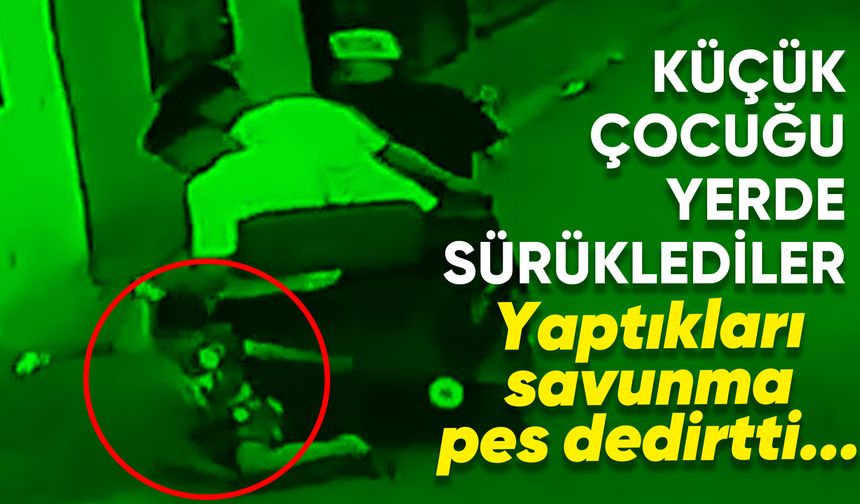 Galatasaray formalı çocuğu sürüklediler, "Şaka" savunması yaptılar
