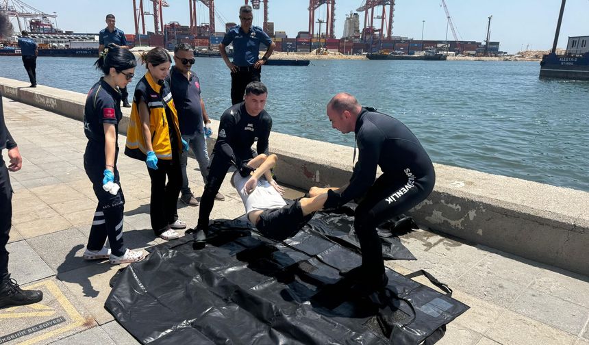Mersin'de Denizde Boğulma Vakası
