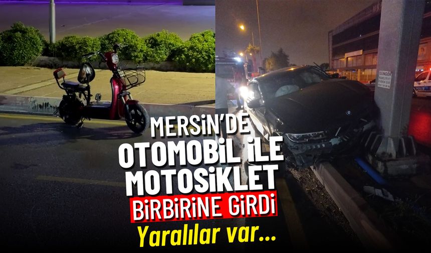 Otomobil ile akülü motor çarpıştı: 2’si ağır 3 yaralı