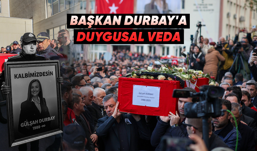 Başkan Durbay'a görev yaptığı belediyede duygusal veda