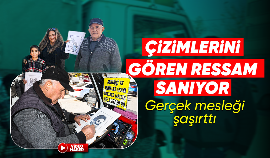 Çizimlerini gören ressam sanıyor