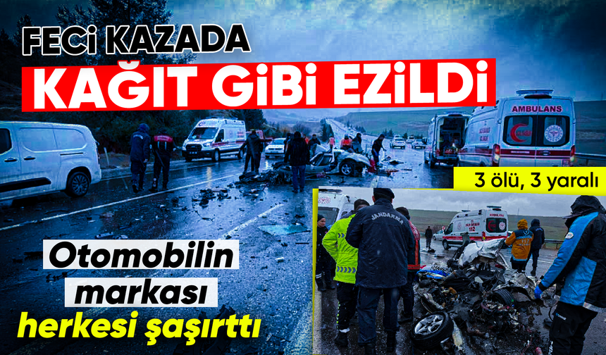 Adıyaman'da yolcu otobüsü ile otomobil çarpıştı; 3 ölü, 3 yaralı