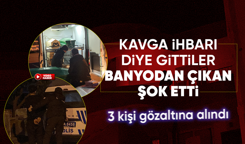 Polis kavga ihbarına gitti, banyoda c*setle karşılaştı