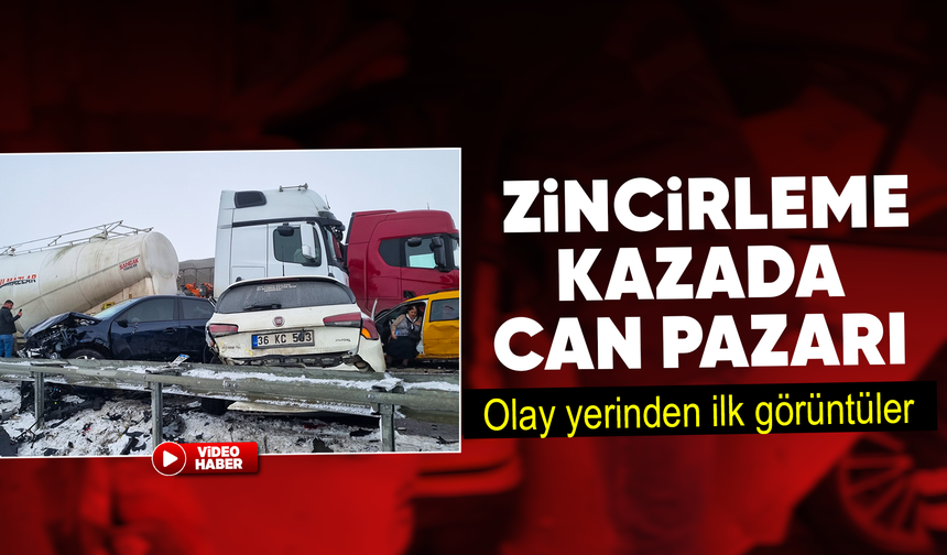 Erzurum'da zincirleme kazada can pazarı yaşandı: 8 ağır yaralı