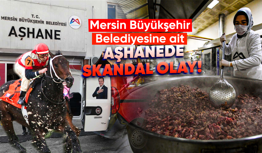 Mersin Büyükşehir Belediyesine ait aşhanede skandal olay! Et kavurmadan çıkan pes dedirtti