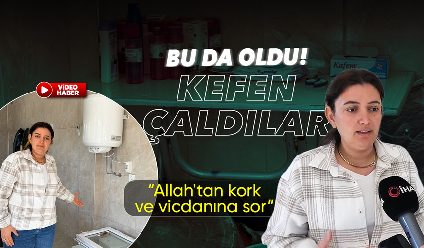 Adana'da ilginç hırsızlık: Gasilhaneden kefen çaldılar