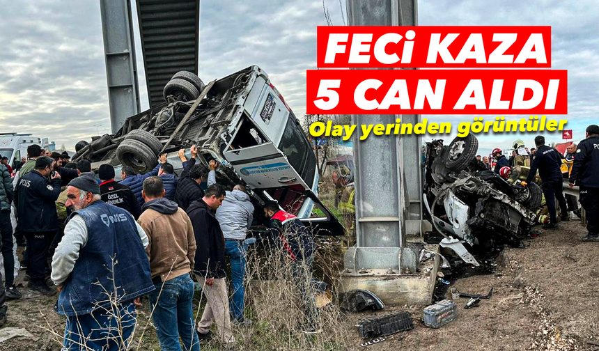 Ankara'da özel halk otobüsü, üst geçidin ayağına çarptı: 5ölü, 15 yaralı
