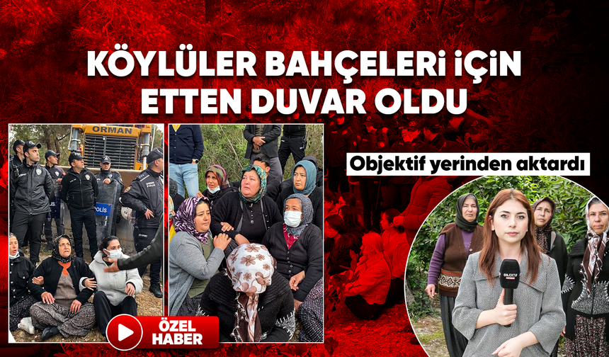Köylüler bahçeleri için etten duvar oldu