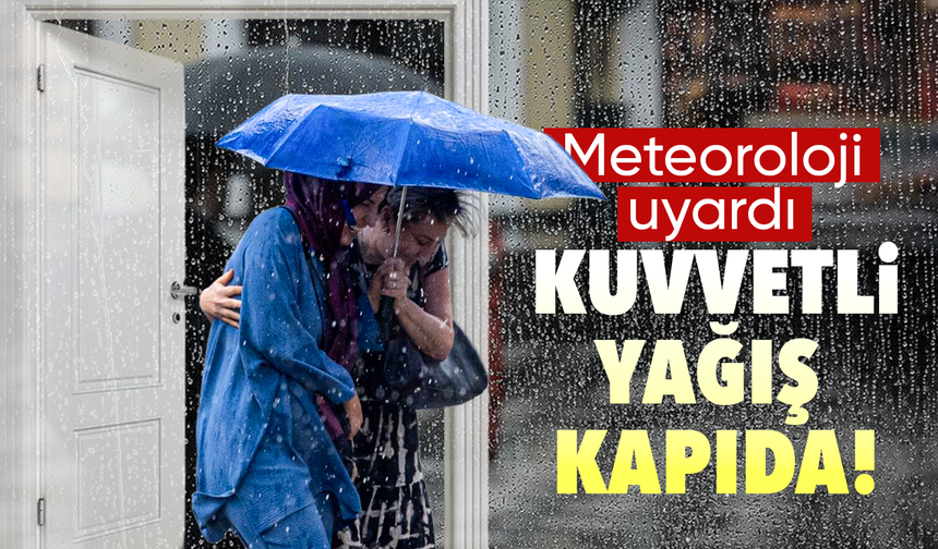 Meteoroloji’den Doğu Akdeniz’e kuvvetli yağış uyarısı