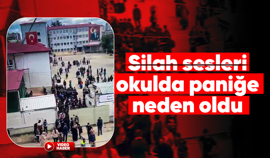 Adana'da okul çevresindeki silah sesleri paniğe neden oldu