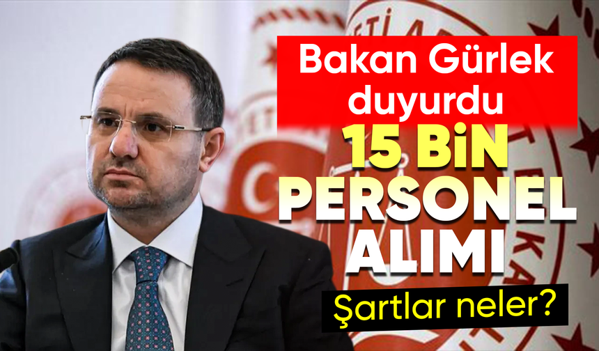 Adalet Bakanlığı 15 bin sözleşmeli personel alacak