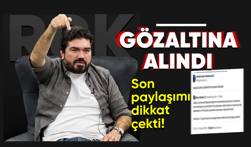 Rasim Ozan Kütahyalı gözaltına alındı
