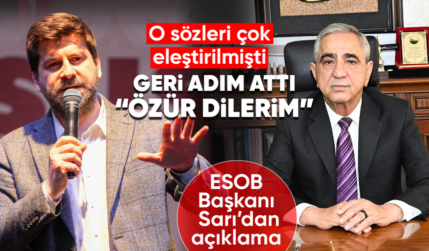 Sarı, geri adım attı: “Özür dilerim”