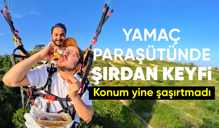 Adana'da yamaç paraşütünde şırdan keyfi: "Adanalı havada da yer"