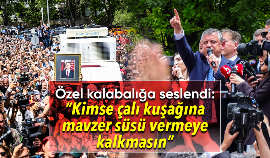 Özel, "Önce kurultayı yapacağız sonra iktidara yürüyeceğiz.”