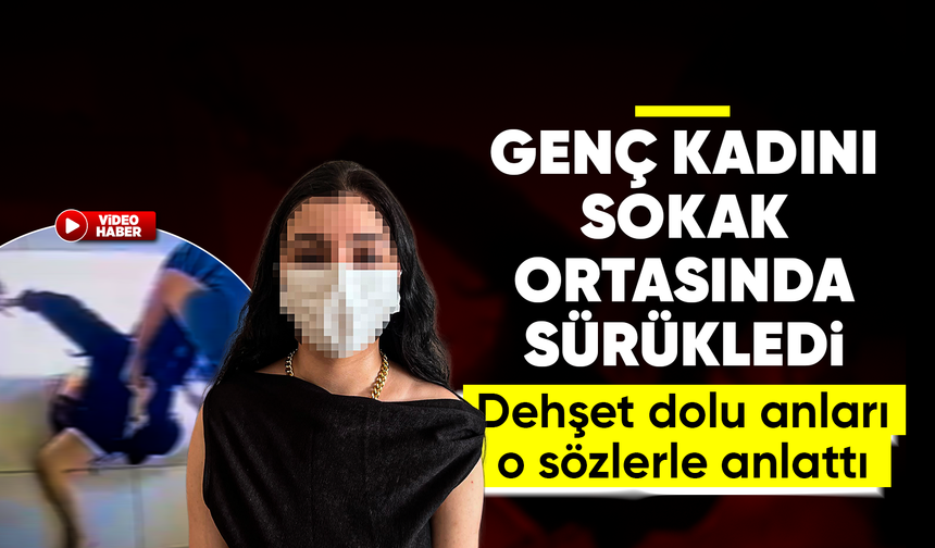 Erkek arkadaşı tarafından sokak ortasında darbedildi; olay kamerada