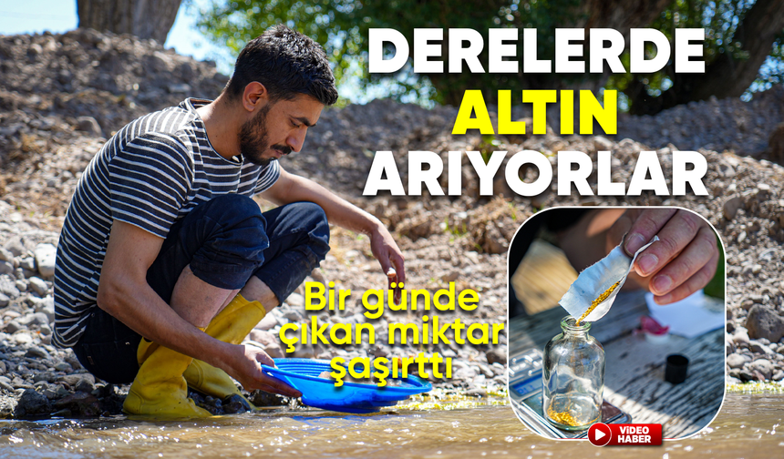 Ankara'nın derelerinde günde 20 grama kadar altın buluyorlar