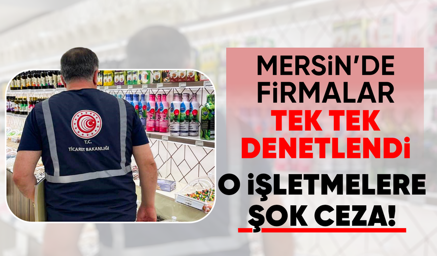 Mersin'de haziran ayında 93 bin ürün denetlendi