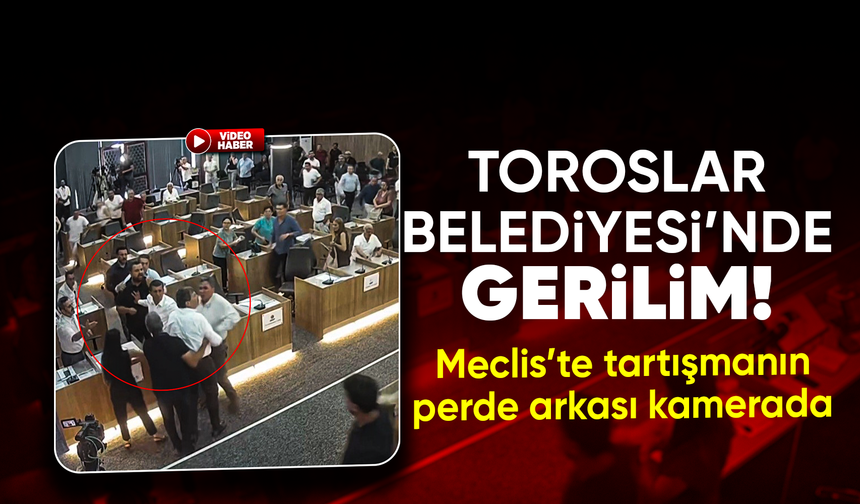 CHP'li belediye başkanının AK Partili meclis üyesinin üzerine yürüdüğü anlar kamerada