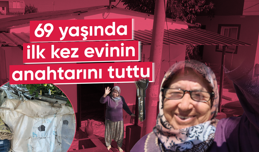 Mutluluğun fotoğrafı: Ömrü çatmada geçti, 69 yaşında evi oldu