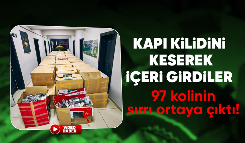 Kapı kilidi kesilerek içeri girildi, 2 milyon 296 bin adet uy*şturucu hap ele geçirildi