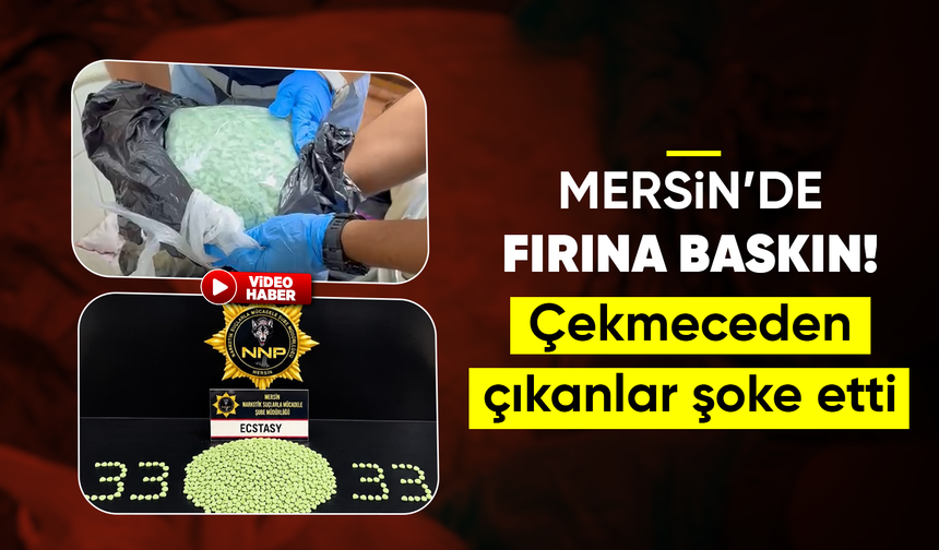 Fırındaki dolabın çekmecesinden binlerce uy*şturucu hap çıktı